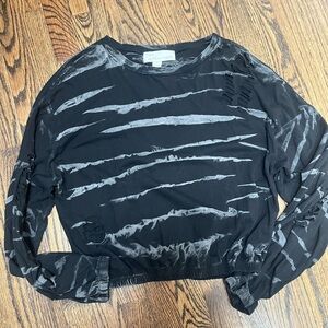 Black and White Tiedye Sweatshirt